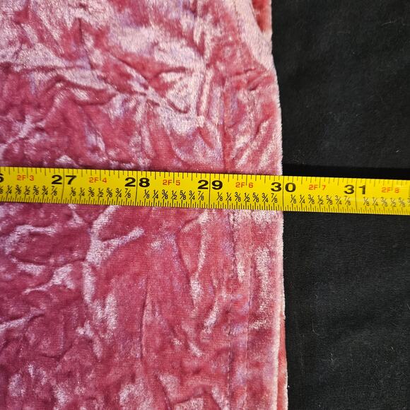 Crushed Velvet Dusty Rose Mini Dress Size M Y2K FairyGrunge Whimsigoth - Picture 7 of 7